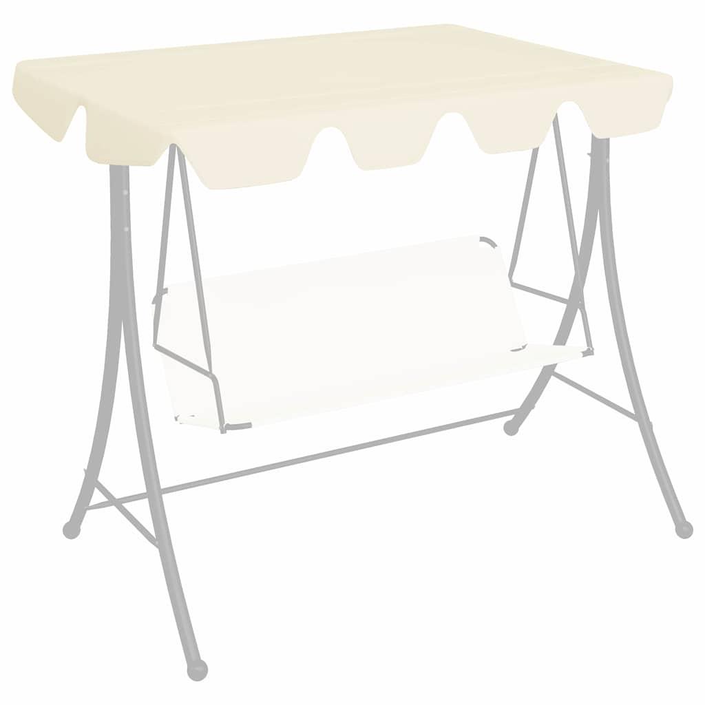Dosel de repuesto columpio jardín gris taupe 150/130x105/70 cm