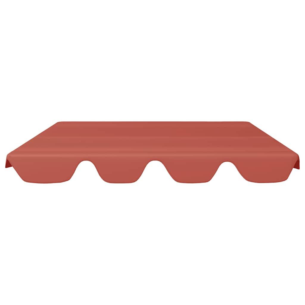 Dosel de repuesto columpio jardín terracota 150/130x105/70 cm