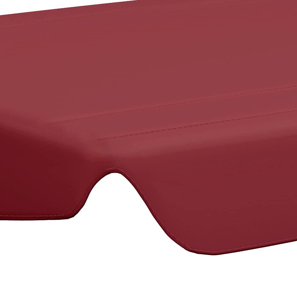 Dosel de repuesto columpio jardín rojo tinto 150/130x105/70 cm