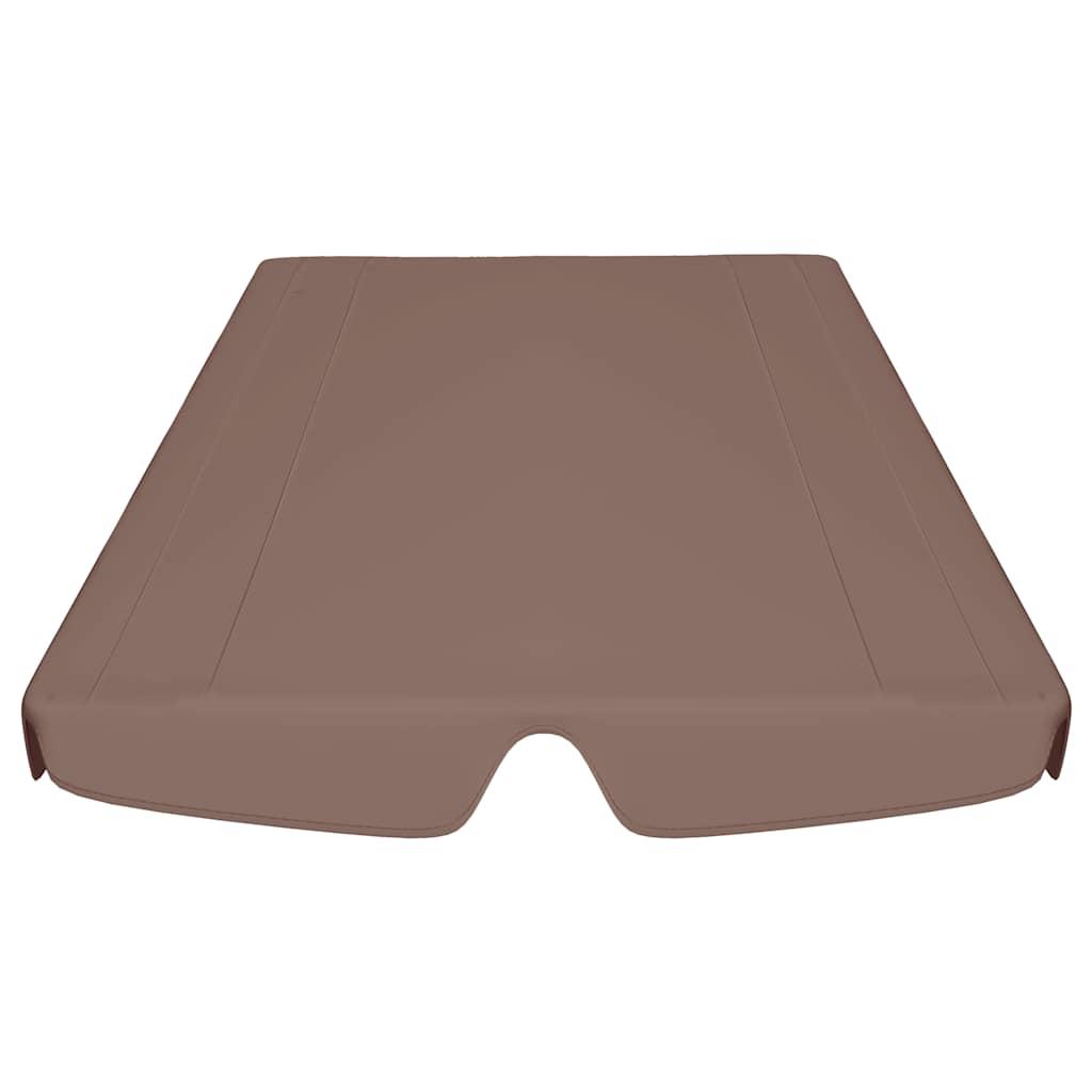 Dosel de repuesto columpio de jardín naranja 150/130x105/70 cm