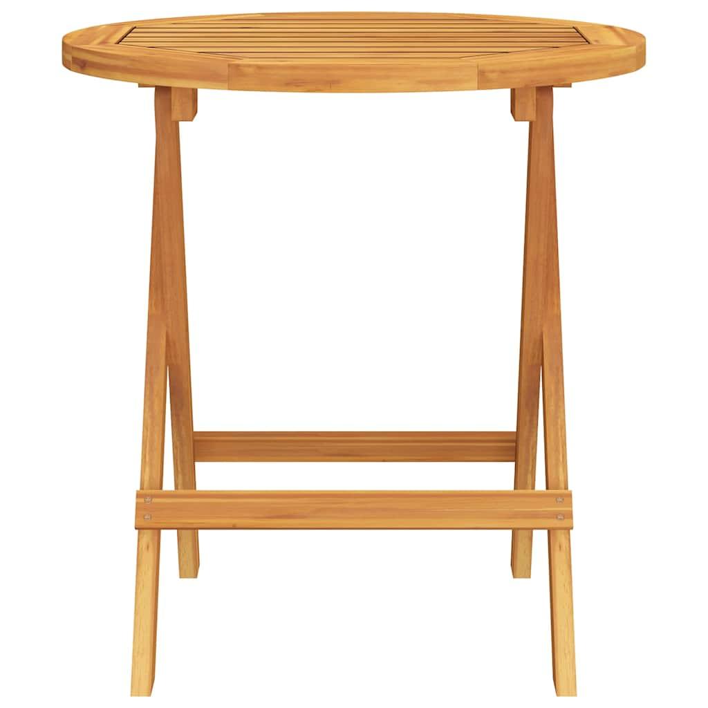 Mesa bistró de terraza madera maciza de acacia