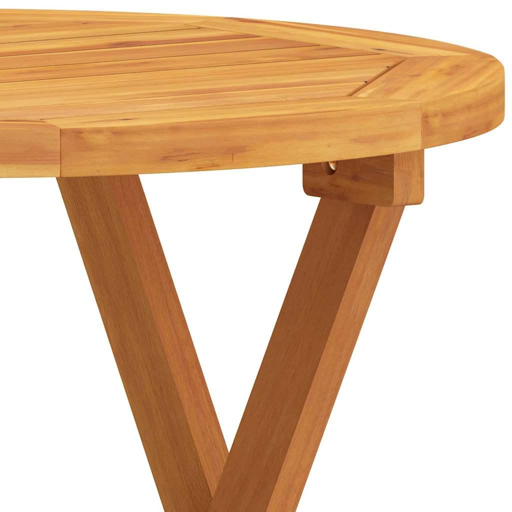 Mesa bistró de terraza madera maciza de acacia