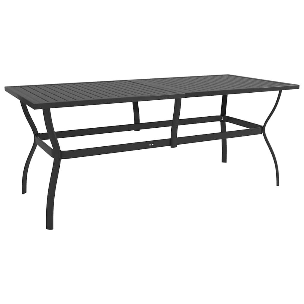 Mesa de jardín de acero gris antracita 100x100x72 cm