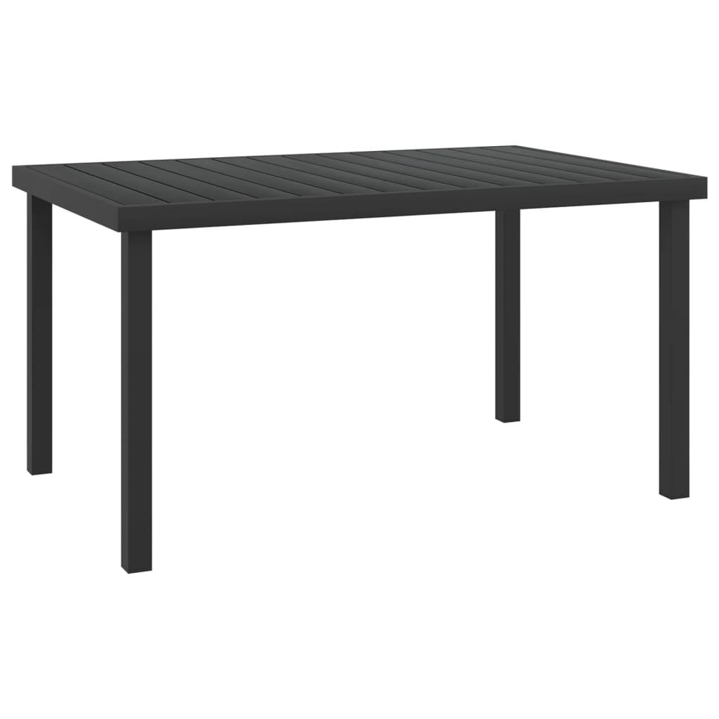 Mesa de jardín de aluminio y WPC