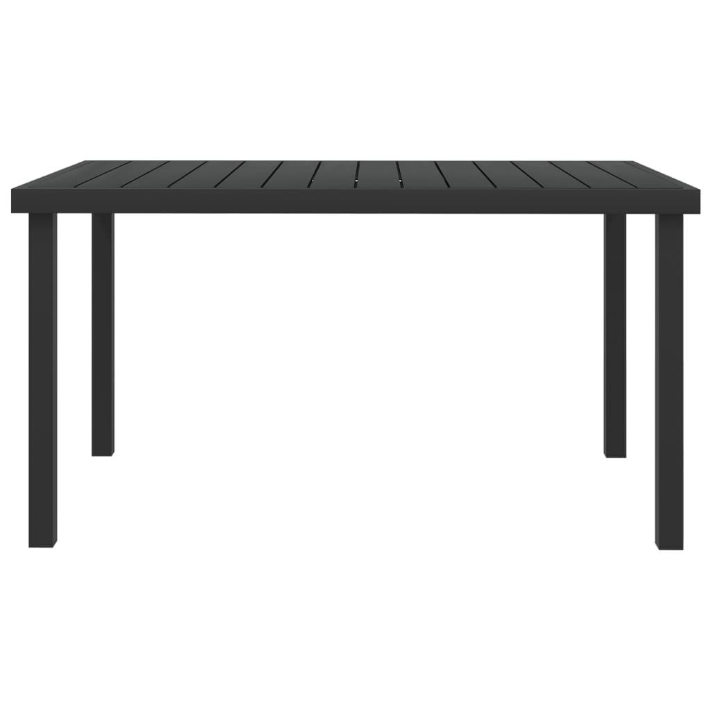 Mesa de jardín de aluminio y WPC