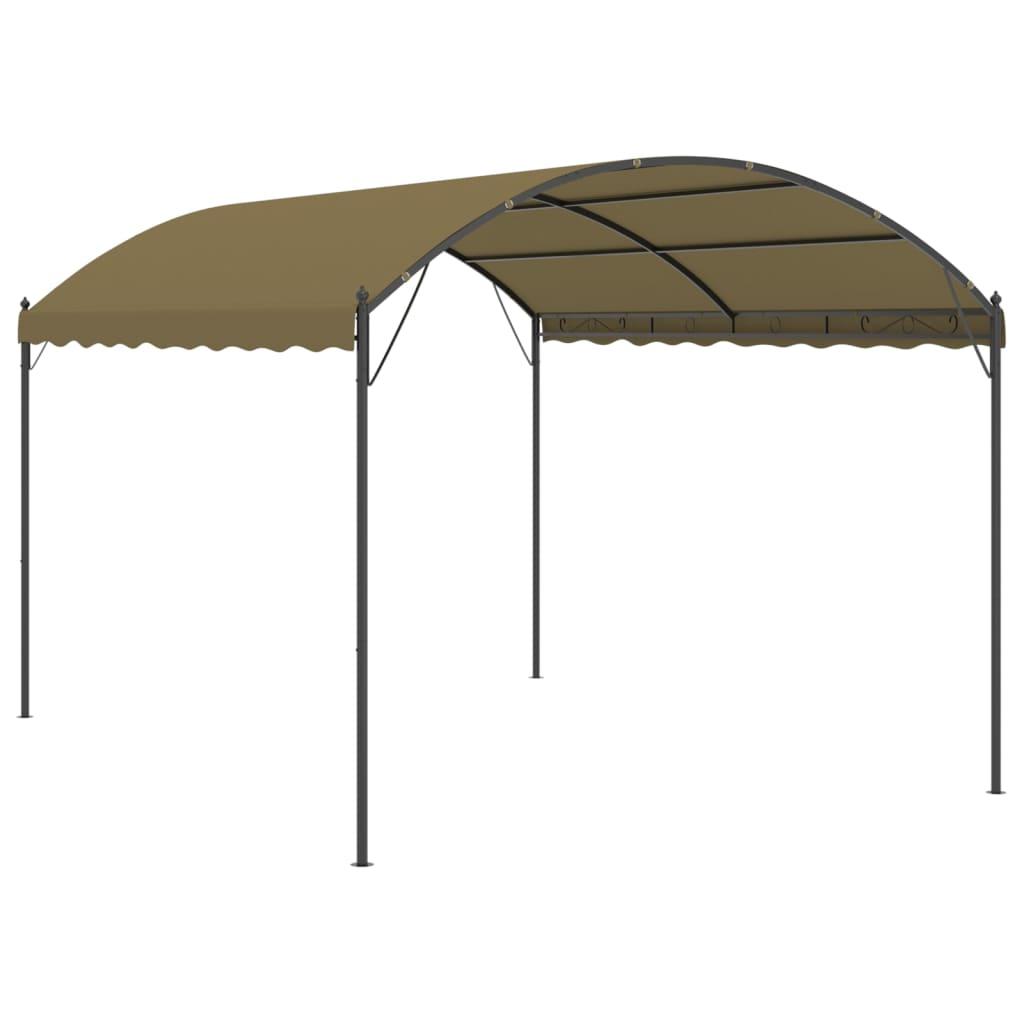 Cenador gris antracita 384x281x270 cm 180 g/m²
