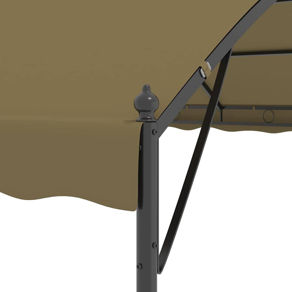Cenador gris antracita 384x281x270 cm 180 g/m²