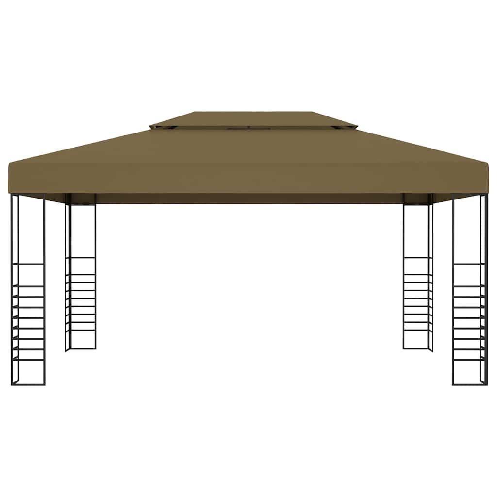 Cenador gris antracita 384x281x270 cm 180 g/m²
