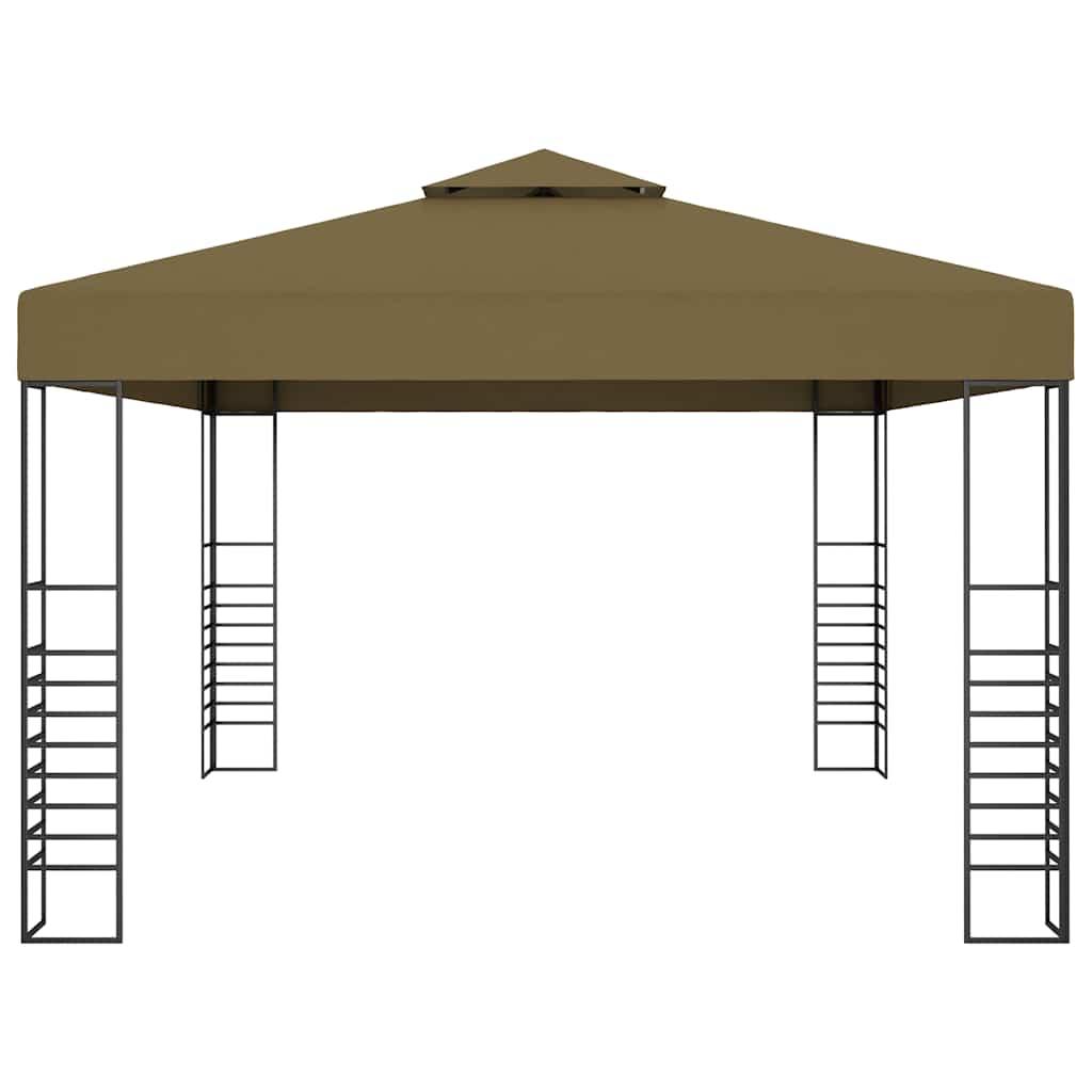 Cenador gris antracita 384x281x270 cm 180 g/m²