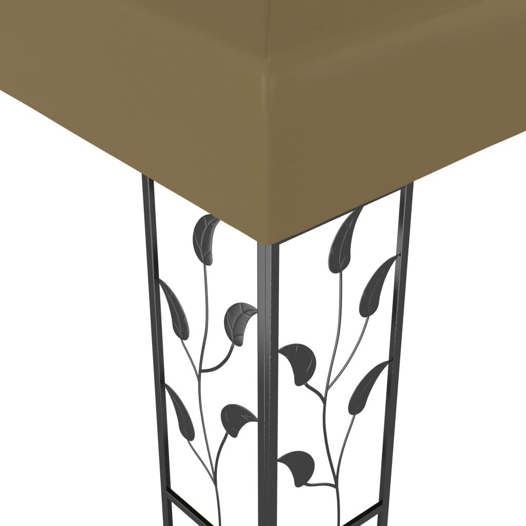 Cenador gris antracita 384x281x270 cm 180 g/m²