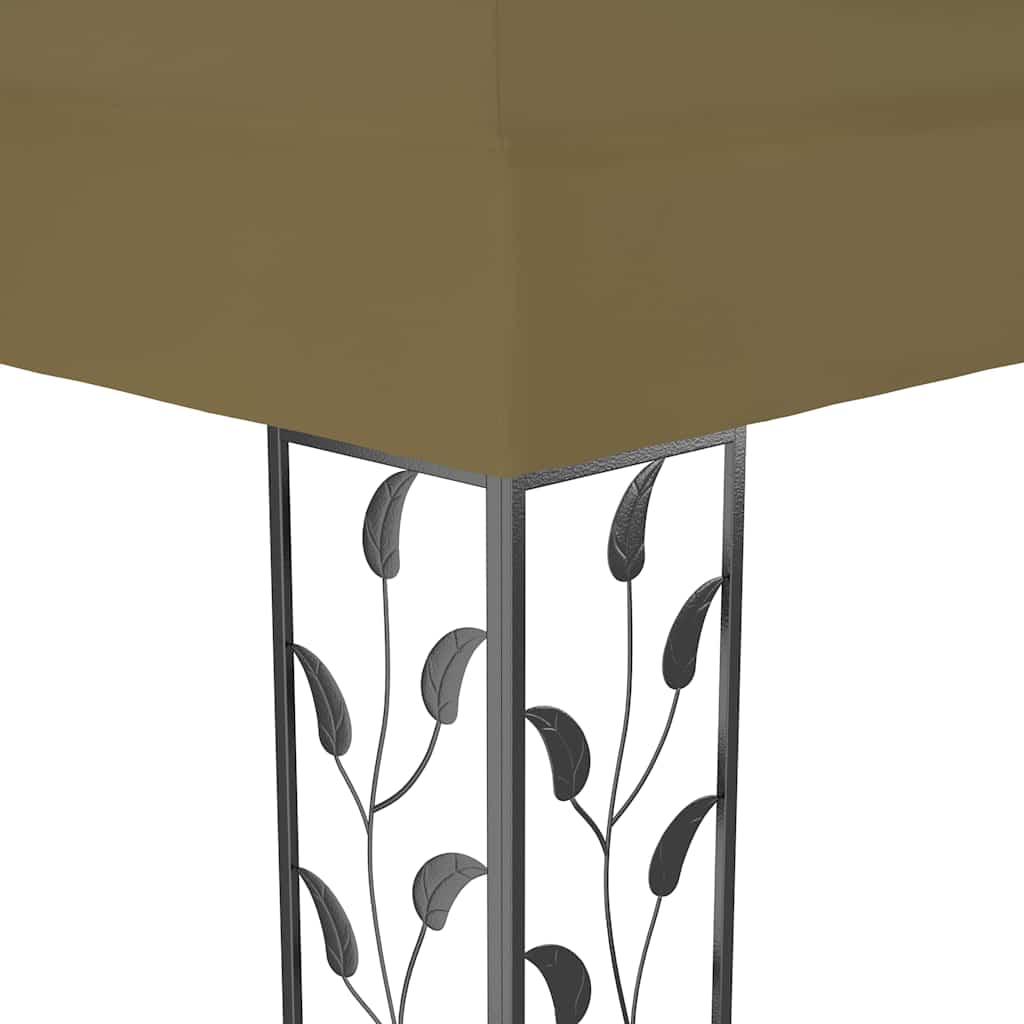 Cenador gris antracita 384x281x270 cm 180 g/m²