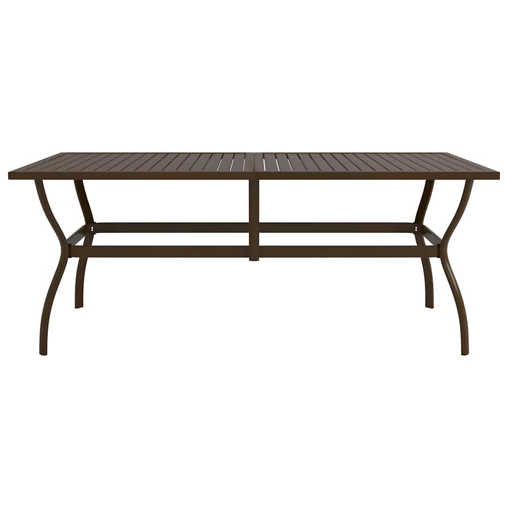 Mesa de jardín de acero gris antracita 100x100x72 cm