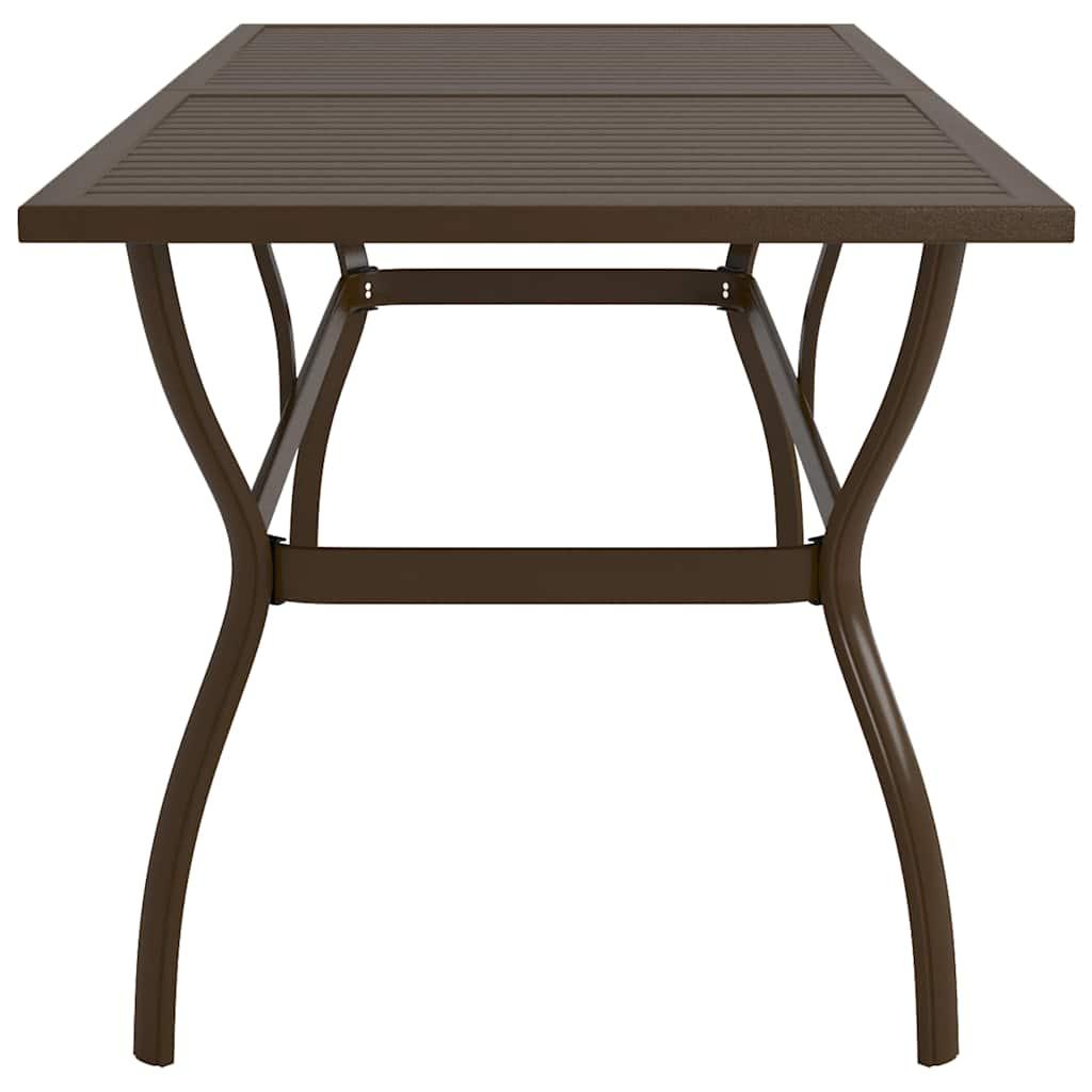 Mesa de jardín de acero gris antracita 100x100x72 cm