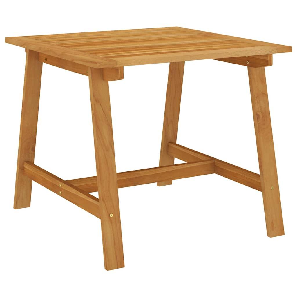Mesa de comedor de jardín madera maciza de acacia 110x110x75 cm