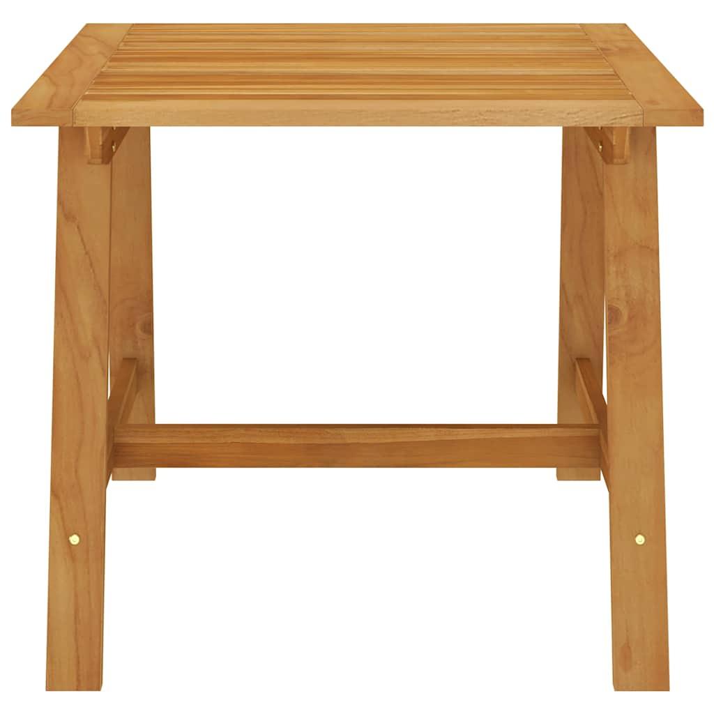 Mesa de comedor de jardín madera maciza de acacia 110x110x75 cm