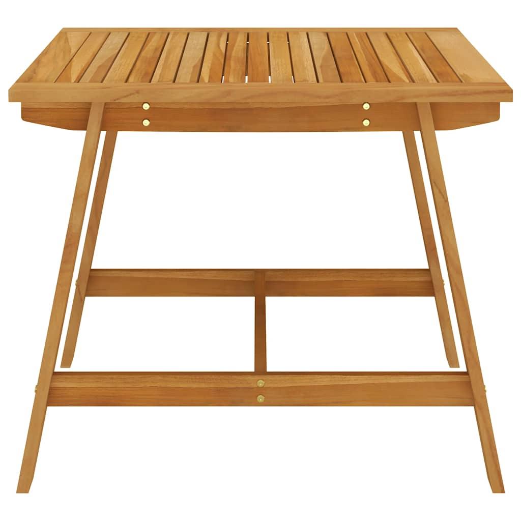 Mesa de comedor de jardín madera maciza de acacia 110x110x75 cm