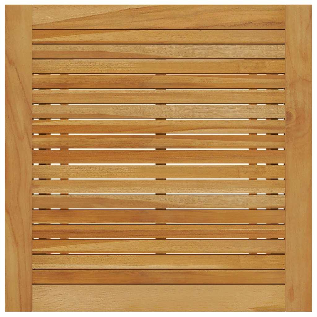 Mesa de comedor de jardín madera maciza de acacia 110x110x75 cm