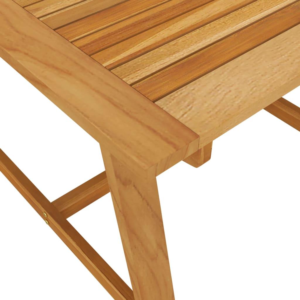 Mesa de comedor de jardín madera maciza de acacia 110x110x75 cm
