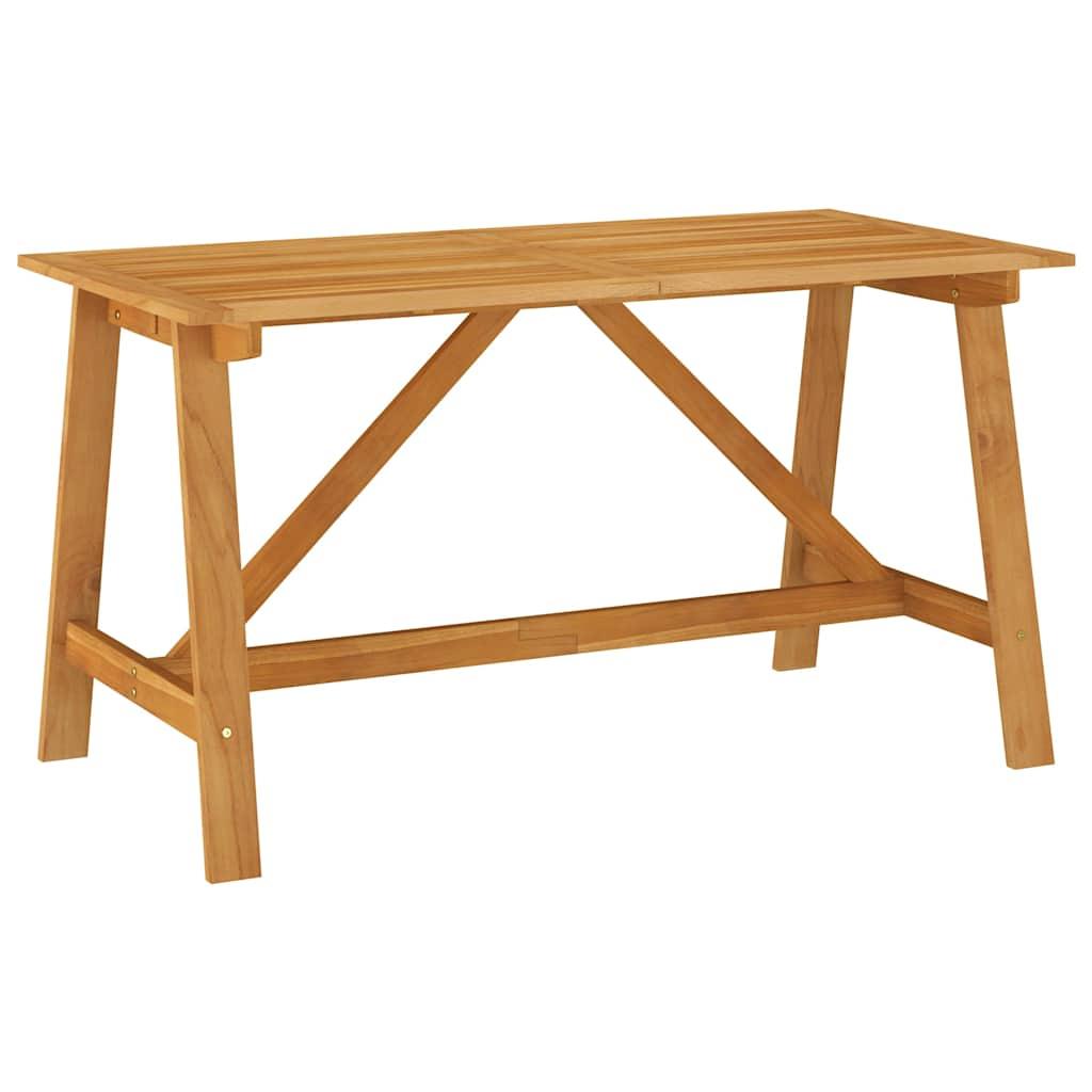 Mesa de comedor de jardín madera maciza de acacia 110x110x75 cm