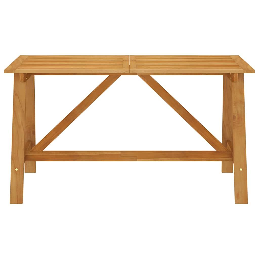 Mesa de comedor de jardín madera maciza de acacia 110x110x75 cm