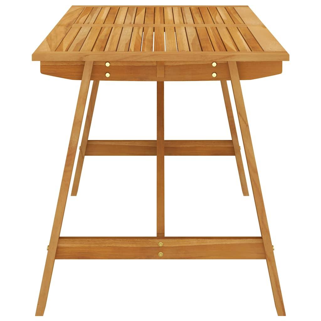 Mesa de comedor de jardín madera maciza de acacia 110x110x75 cm