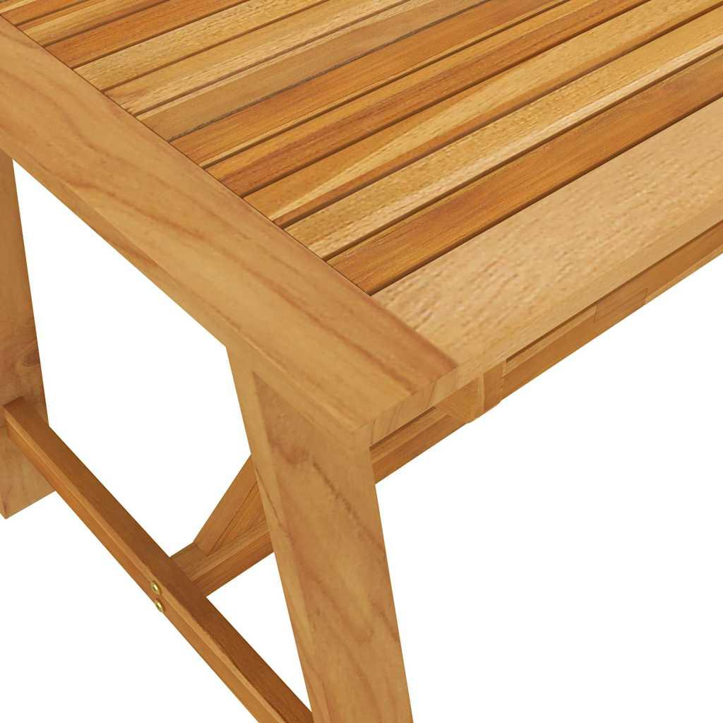 Mesa de comedor de jardín madera maciza de acacia 110x110x75 cm