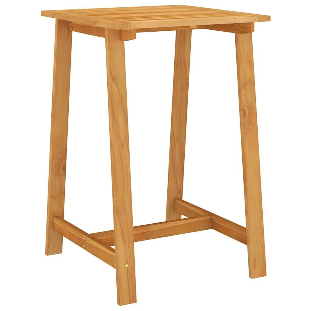 Mesa alta de jardín madera maciza de acacia