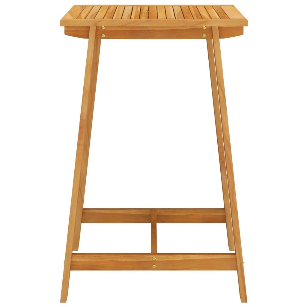 Mesa alta de jardín madera maciza de acacia
