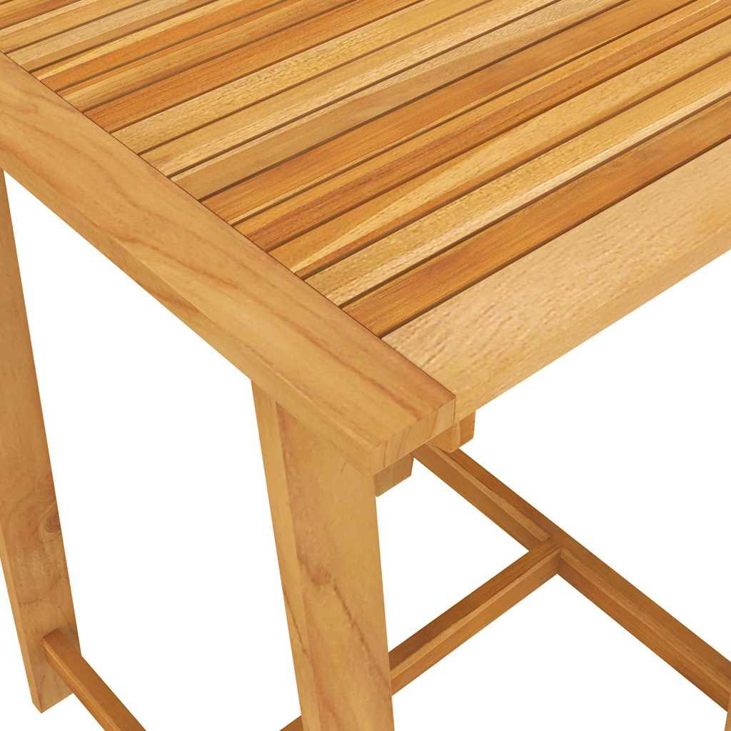 Mesa alta de jardín madera maciza de acacia