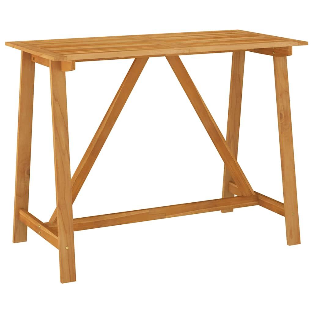 Mesa alta de jardín madera maciza de acacia