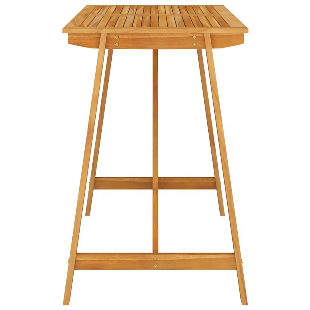 Mesa alta de jardín madera maciza de acacia