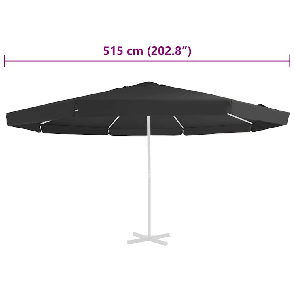 Tela de repuesto para sombrilla gris antracita 515 cm