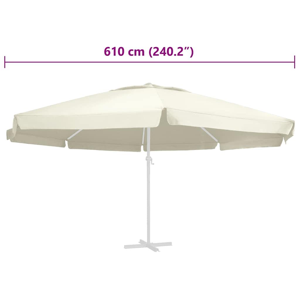 Tela de repuesto para sombrilla gris antracita 515 cm