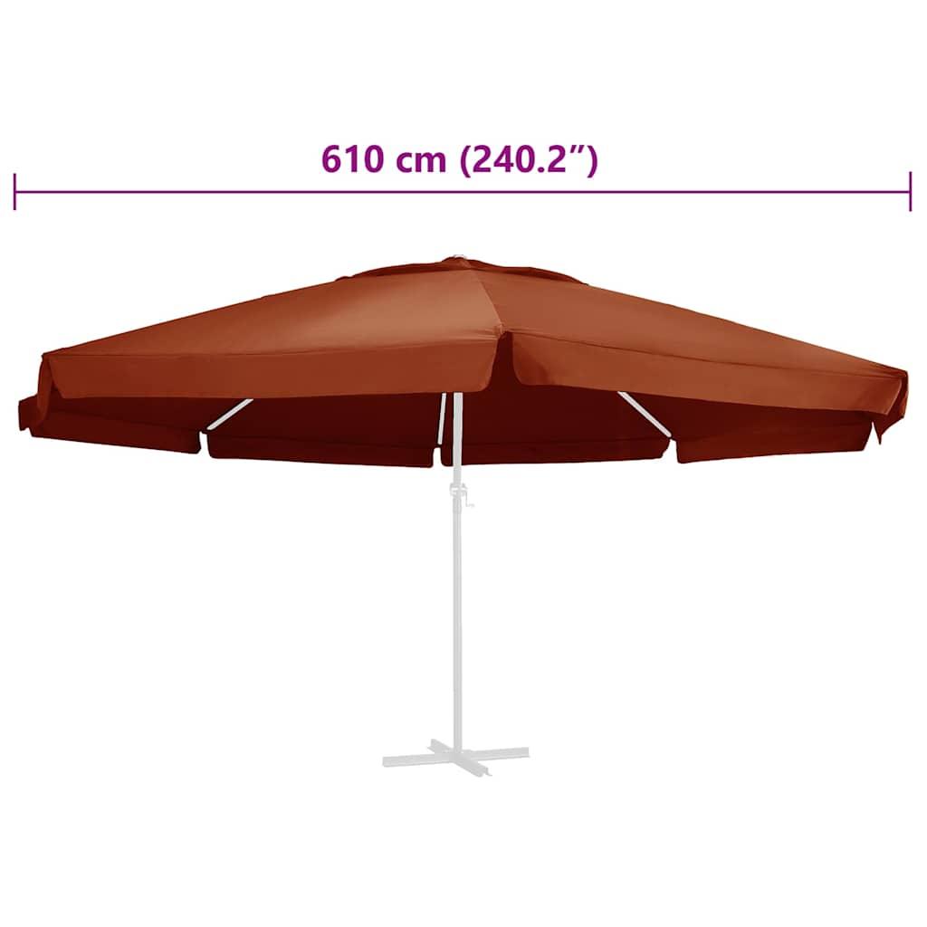 Tela de repuesto para sombrilla gris antracita 515 cm