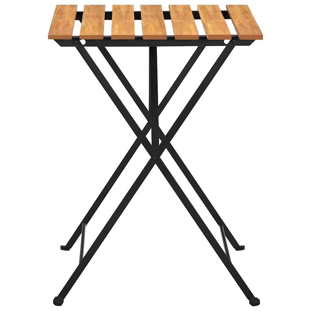 Mesa bistró de terraza madera maciza de acacia