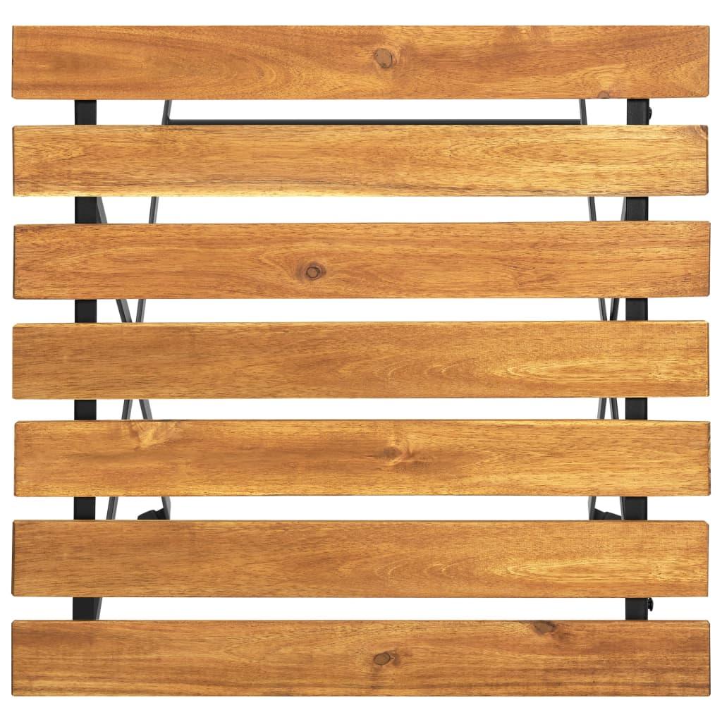 Mesa bistró de terraza madera maciza de acacia