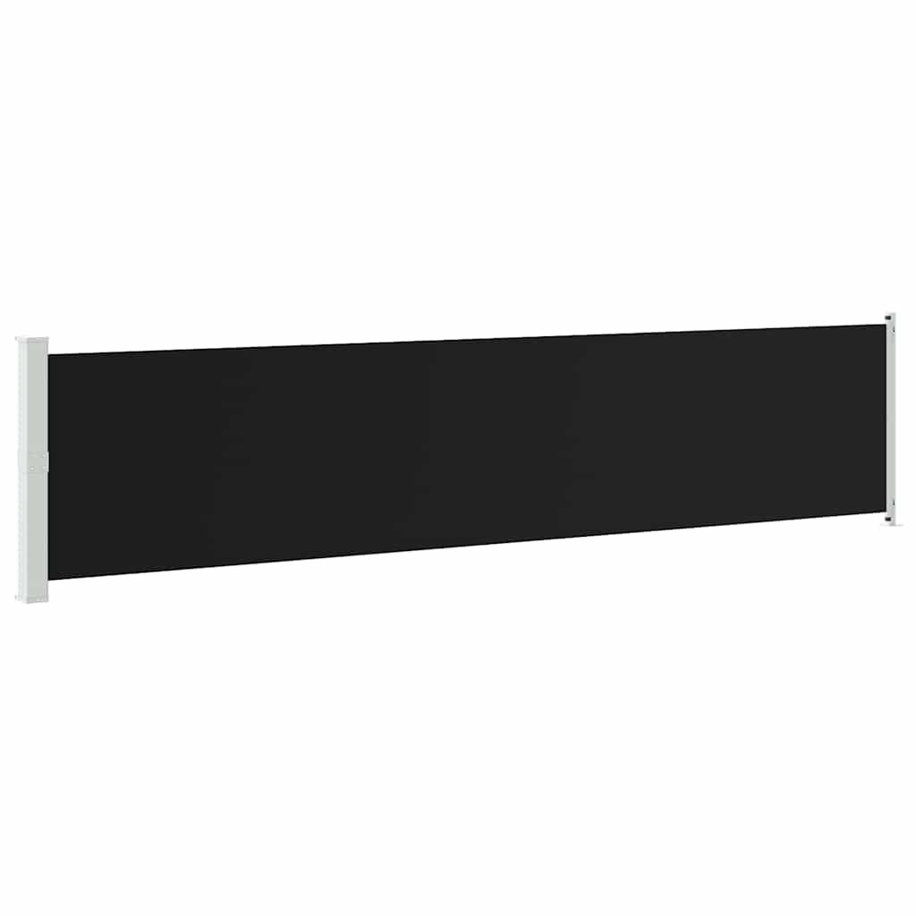 Toldo lateral retráctil para patio gris antracita 140x1200 cm