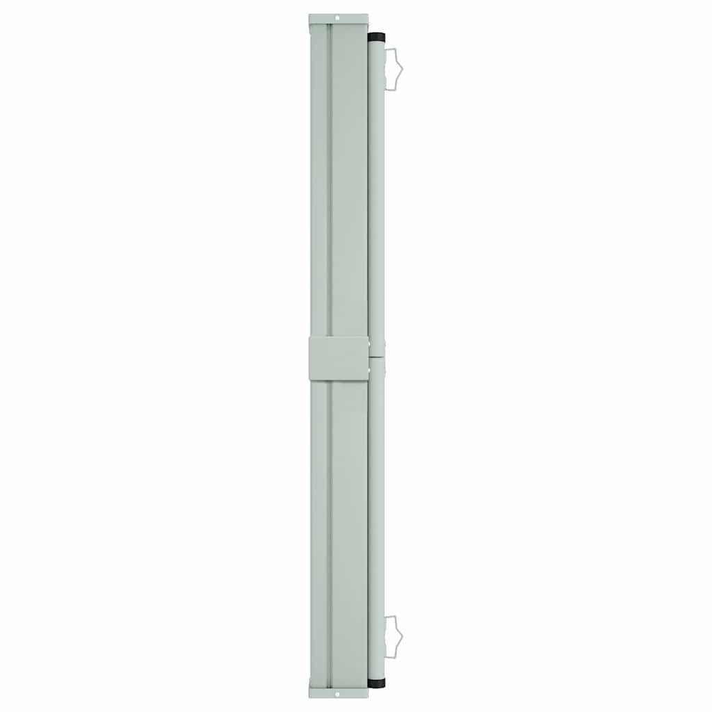 Toldo lateral retráctil para patio gris antracita 140x1200 cm