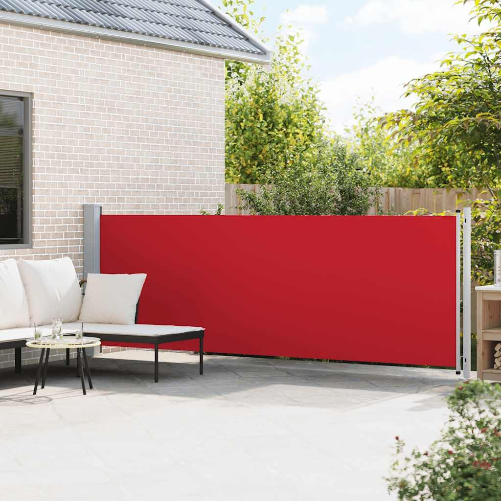 Toldo lateral retráctil para patio gris antracita 140x1200 cm