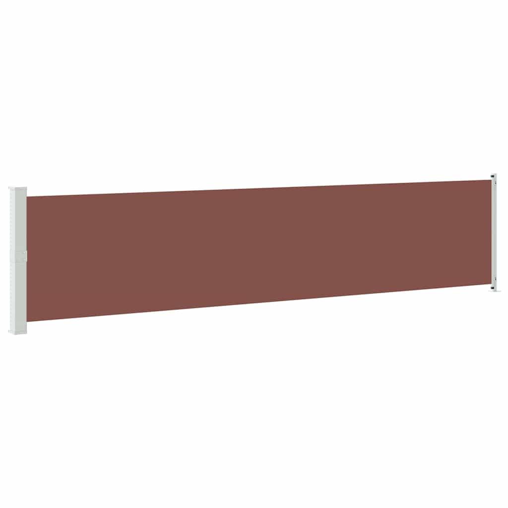 Toldo lateral retráctil para patio gris antracita 140x1200 cm
