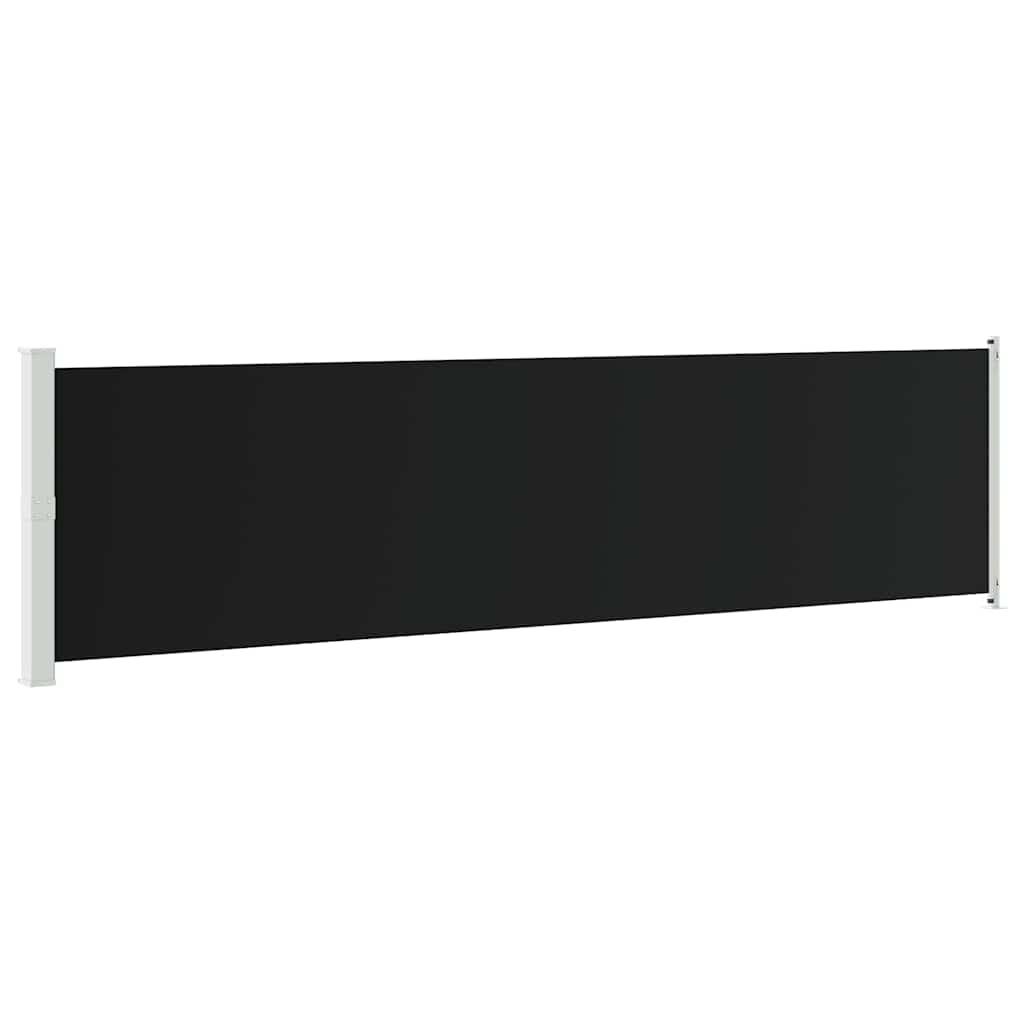 Toldo lateral retráctil para patio gris antracita 140x1200 cm