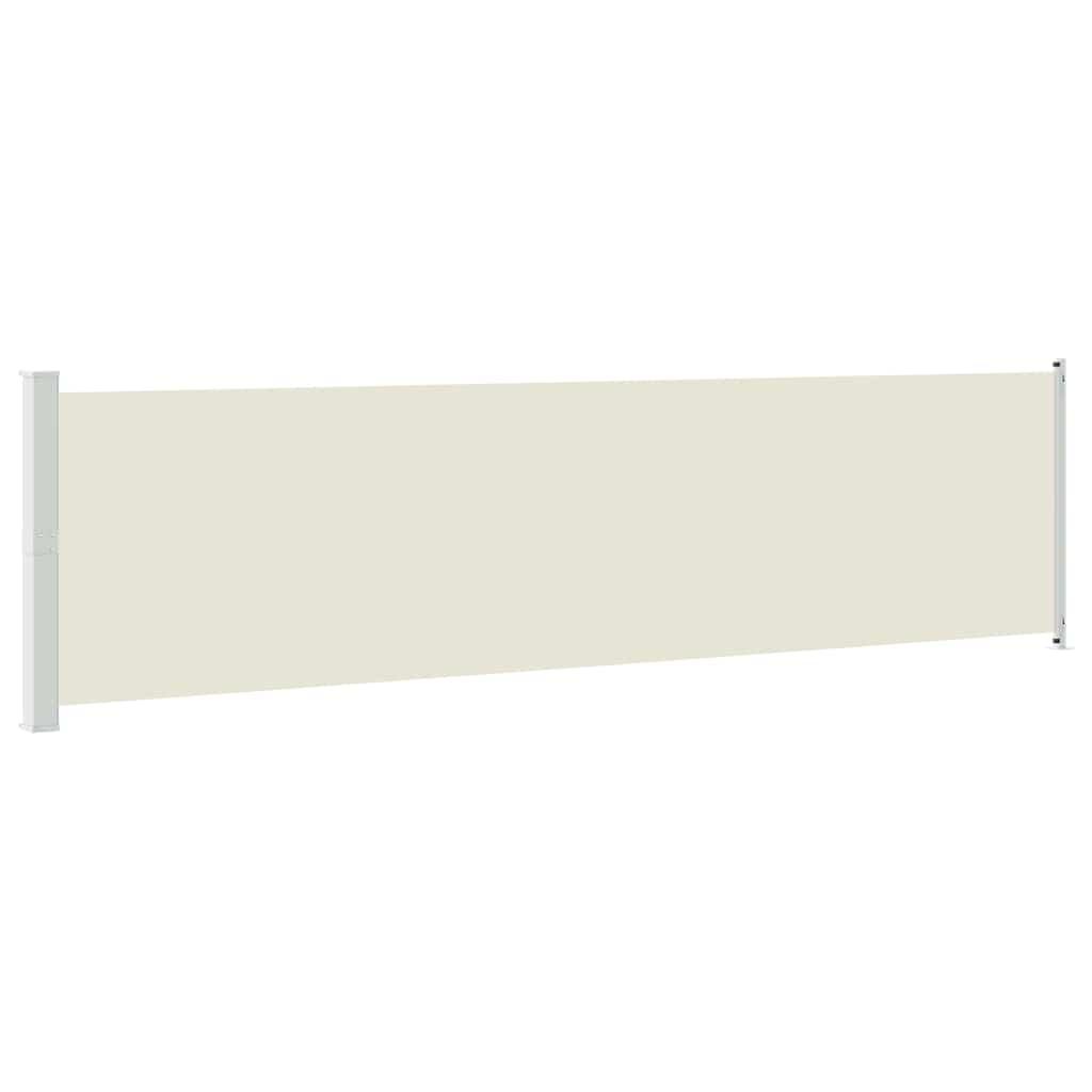 Toldo lateral retráctil para patio gris antracita 140x1200 cm