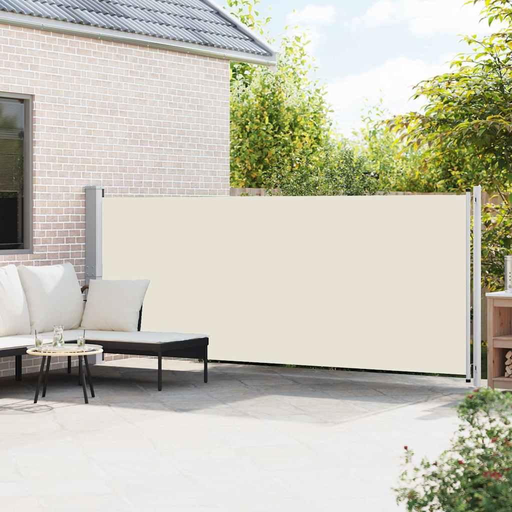 Toldo lateral retráctil para patio gris antracita 140x1200 cm