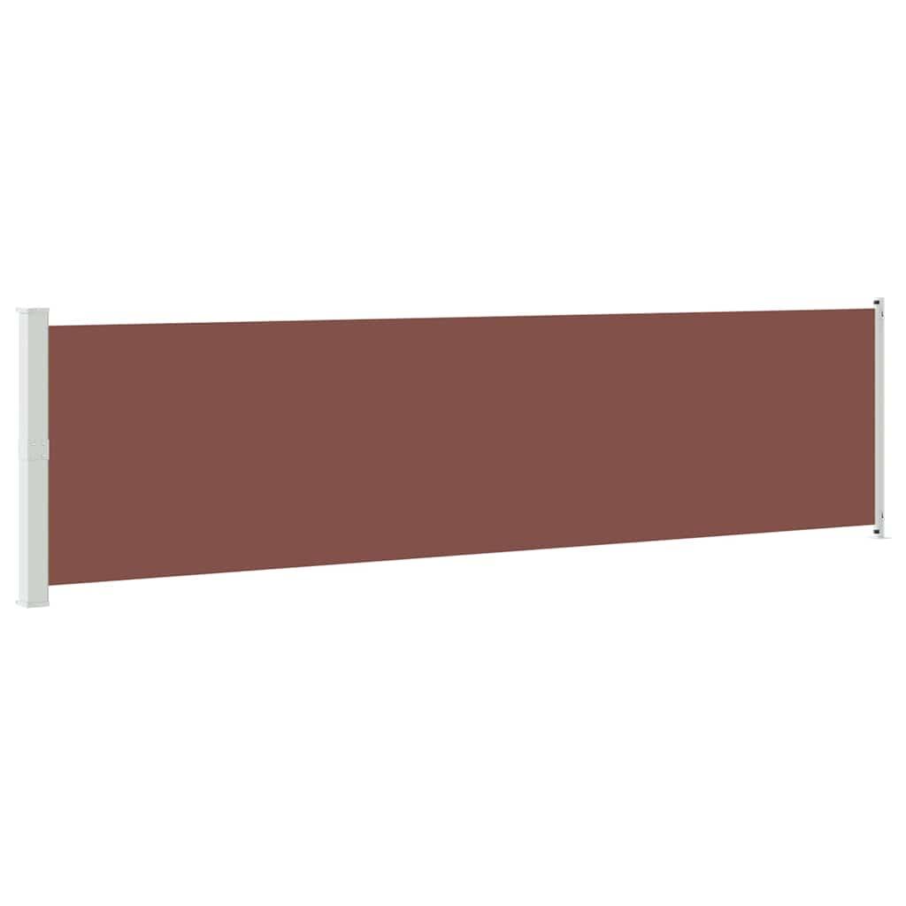 Toldo lateral retráctil para patio gris antracita 140x1200 cm