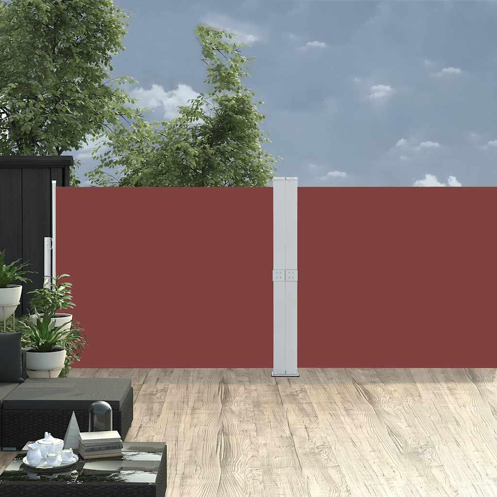Toldo lateral retráctil para patio gris antracita 140x1200 cm