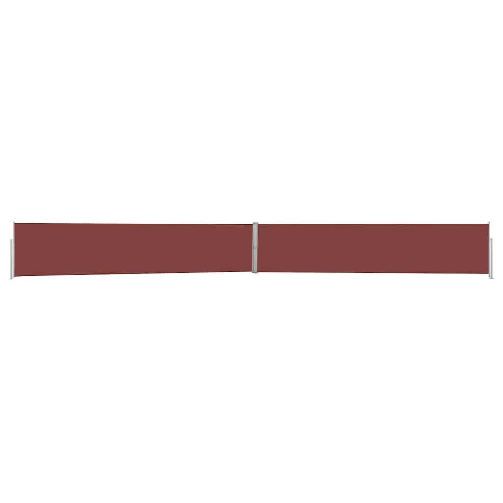 Toldo lateral retráctil para patio gris antracita 140x1200 cm