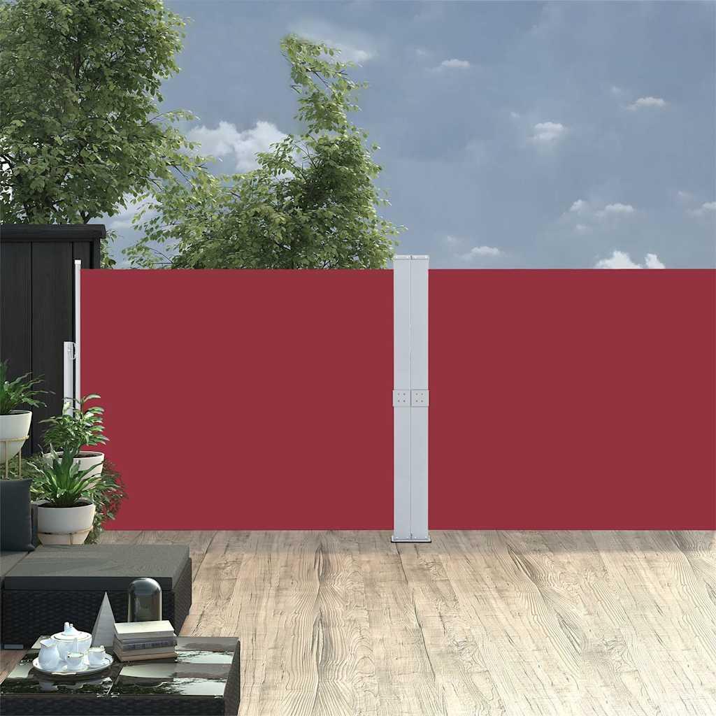 Toldo lateral retráctil para patio gris antracita 140x1200 cm