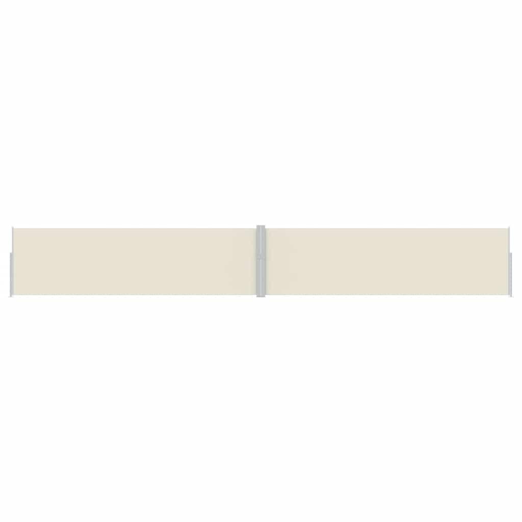 Toldo lateral retráctil para patio gris antracita 140x1200 cm