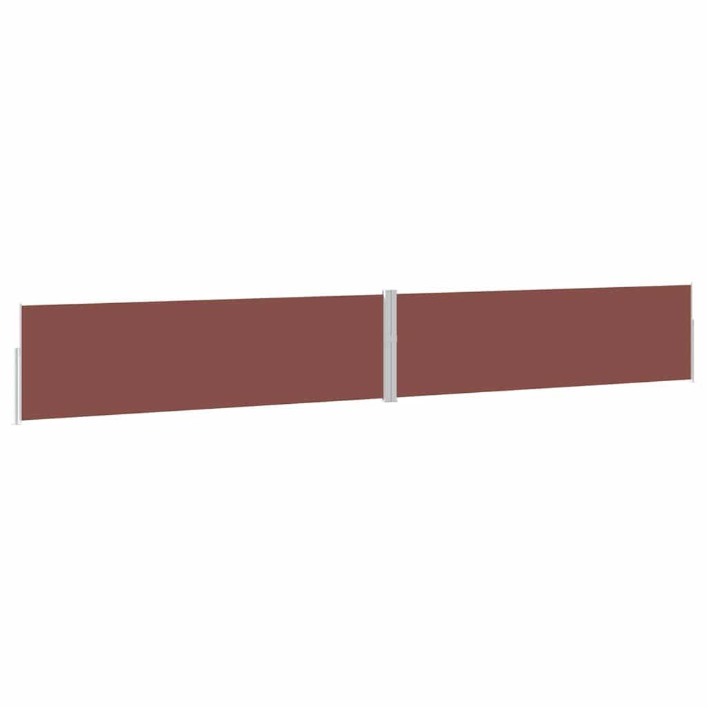 Toldo lateral retráctil para patio gris antracita 140x1200 cm