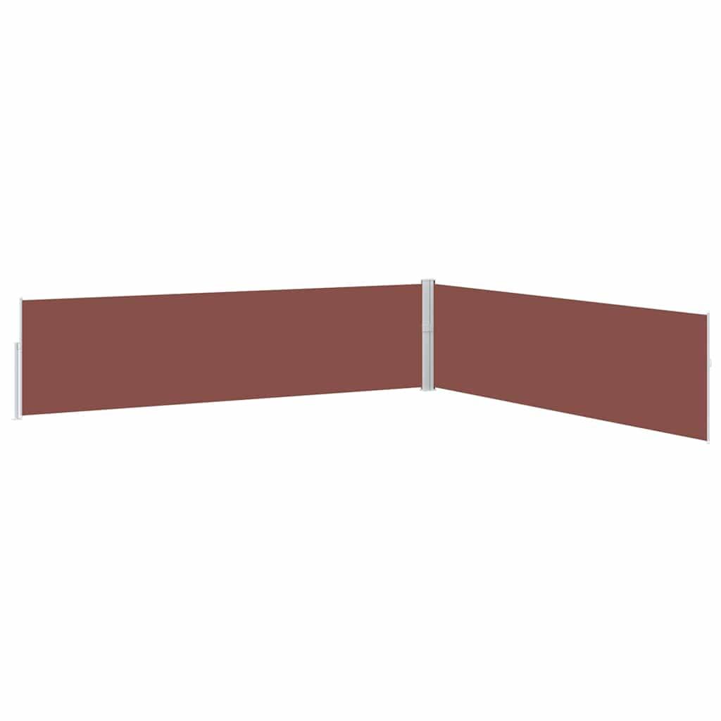 Toldo lateral retráctil para patio gris antracita 140x1200 cm